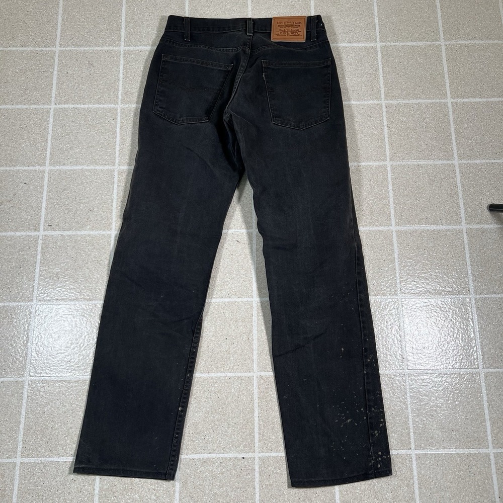 Vtg 80s Levi's 505 Jeans Men 32x32 (Actual 29x29) Black Denim USA Made Black Tab